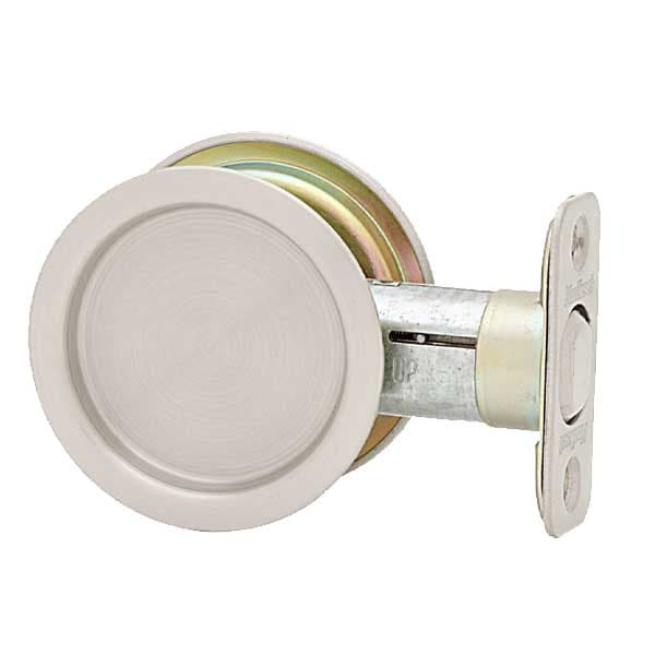 Kwikset Kwikset: Round Pocket Door Lock / Passage / Satin Nickel KWS-93340-15-RDT - main